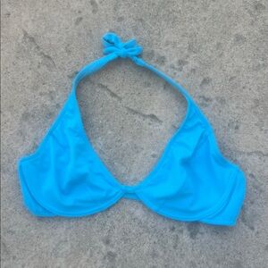 Venus Belize Blue Halter Bikini Top Size 36DD